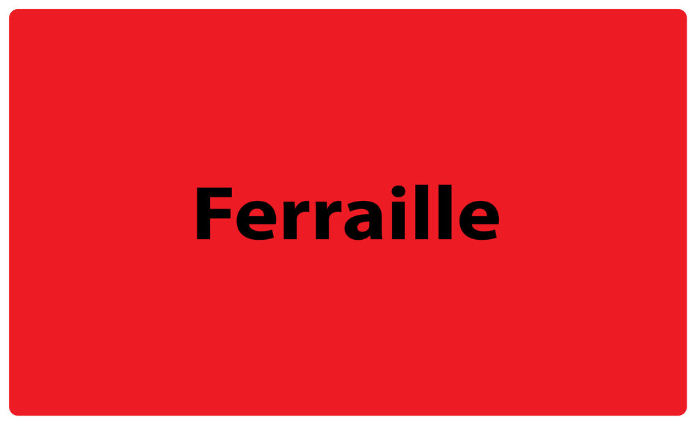 1000 autocollants de séparation des déchets "Ferraille" en plastique F-GRPWA190