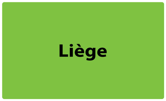 1000 autocollants de séparation des déchets "Liége" en plastique F-GRPWA230
