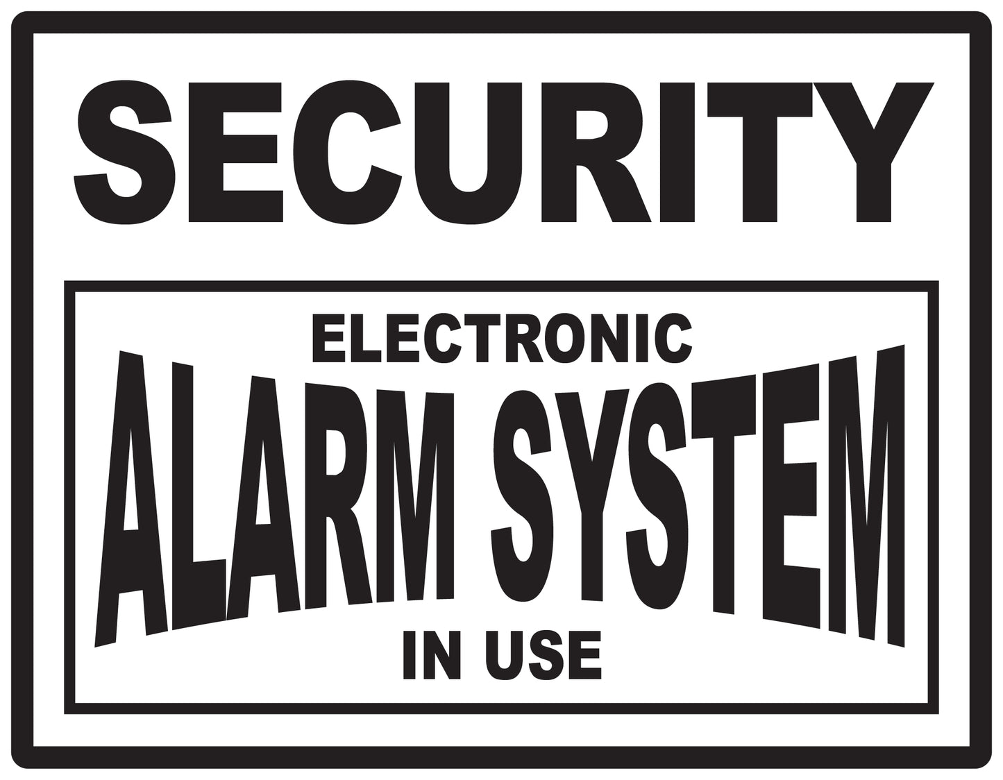 Alarm sticker 2-7 cm LH-ALARM-H-11000-88 Material transparent