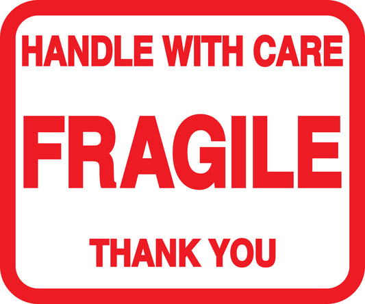 Fragile - Fragile sticker "Handle with care Fragile Thank You" LH-FRAGILE-H-10000-14-0