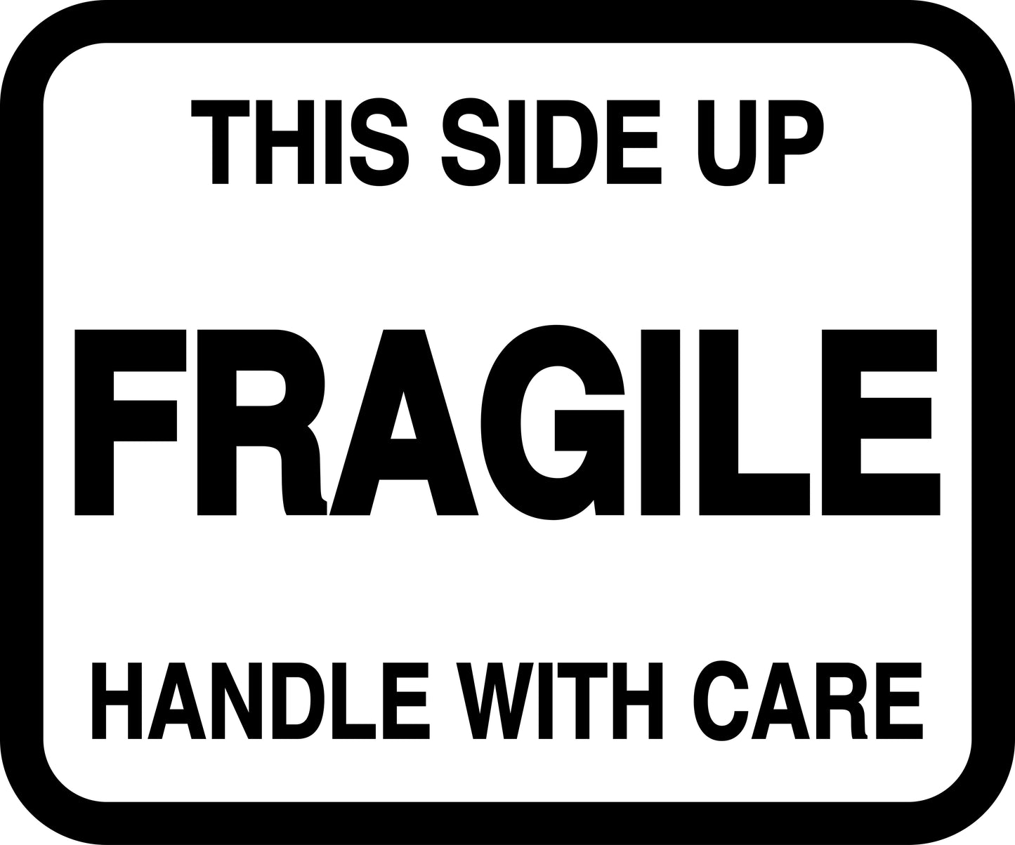 Fragile - Fragile sticker "This side up Fragile handle with care" LH-FRAGILE-H-10100-88-0