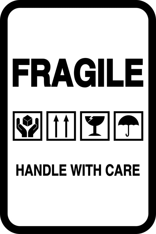 Fragile - Fragile sticker "Fragile  Handle with care" LH-FRAGILE-V-10200-88-0