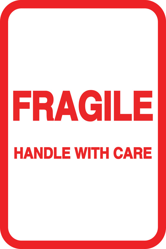 Fragile - Fragile sticker "Handle with care Fragile Thank You" LH-FRAGILE-V-10500-14-0