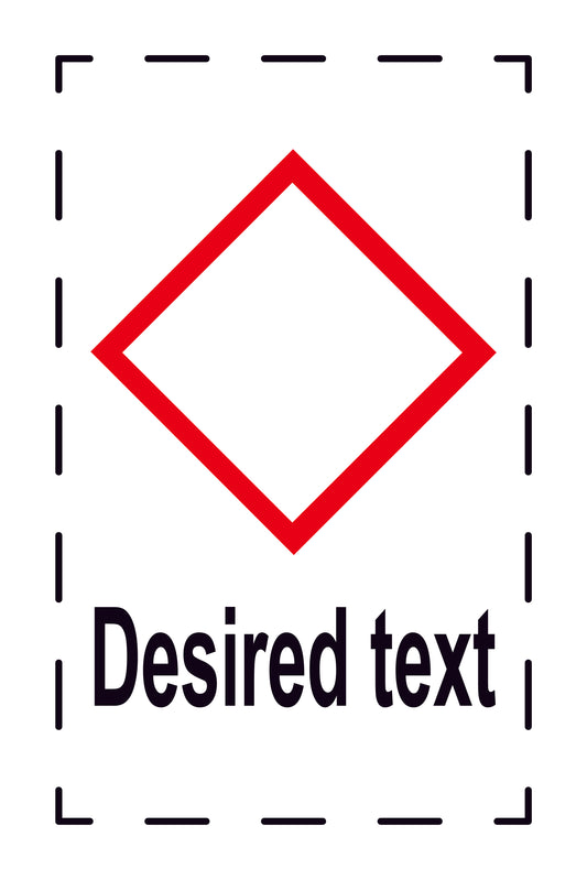 1000 Sticker "desired text" 2.4x3.9 cm to 15x24 cm, made of paper or plastic LH-GHS-00-desired text