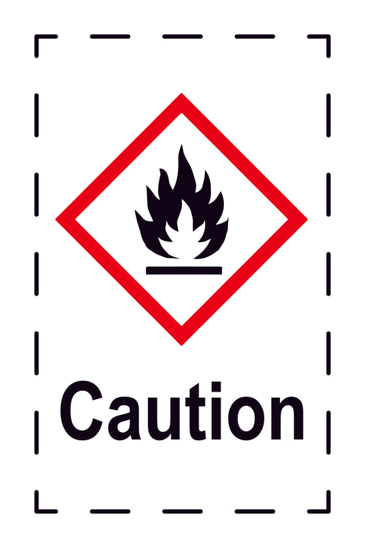 1000 Sticker "Attention" 2.4x3.9 cm to 15x24 cm, made of paper or plastic LH-GHS-02-Attention