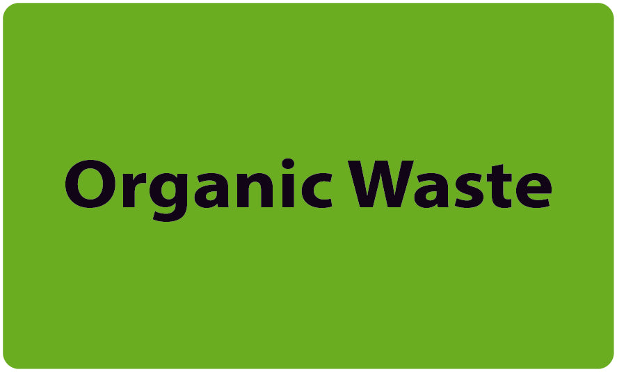 1000 waste separation stickers "Organic waste" made of paper LH-GRPWA120