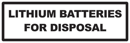 Lithium sticker 3 cm - 20 cm wide LH-LITHIUM1040