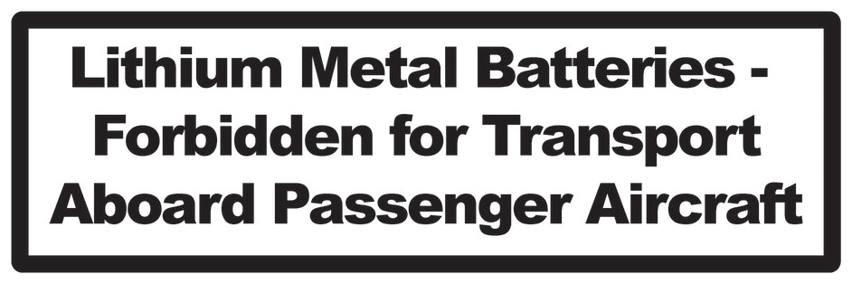 Lithium sticker 3 cm - 20 cm wide LH-LITHIUM2050
