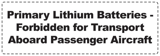 Lithium sticker 3 cm - 20 cm wide LH-LITHIUM4010