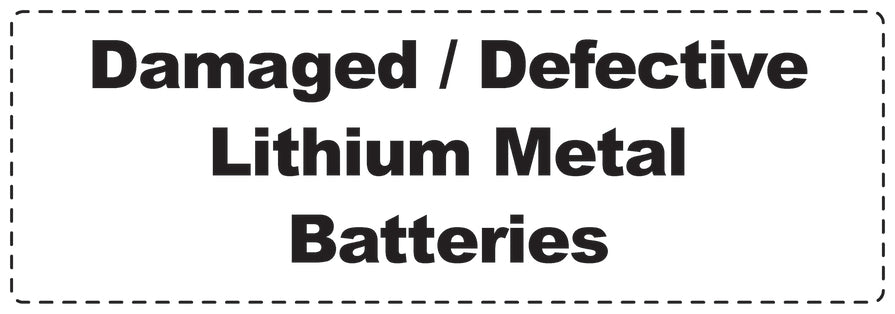 Lithium sticker 3 cm - 20 cm wide LH-LITHIUM4020