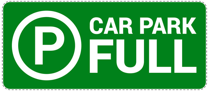 No parking Sticker "Car park full" LH-NPRK-1280-54
