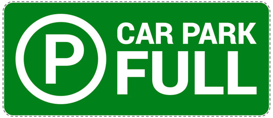 No parking Sticker "Car park full" LH-NPRK-1280-54