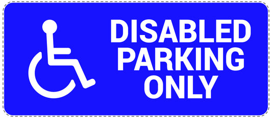 No parking Sticker "Disabled parking only" LH-NPRK-1300-44