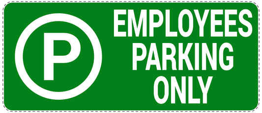 No parking Sticker "Employees parking only" LH-NPRK-1330-54