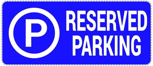 No parking Sticker "Reserved parking" LH-NPRK-1340-44