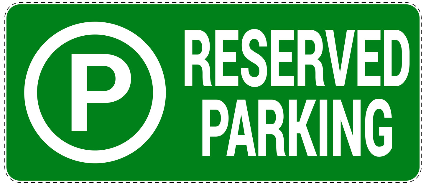 No parking Sticker "Reserved parking" LH-NPRK-1340-54
