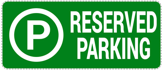 No parking Sticker "Reserved parking" LH-NPRK-1340-54