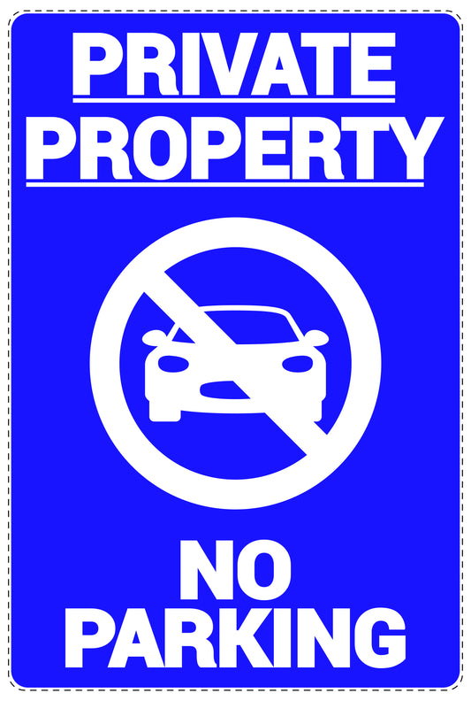 No parking Sticker "Private property No parking" LH-NPRK-2070-44