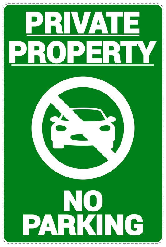No parking Sticker "Private property No parking" LH-NPRK-2070-54