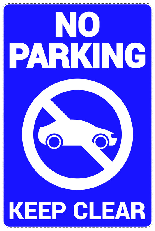 No parking Sticker "No parking keep clear" LH-NPRK-2200-44