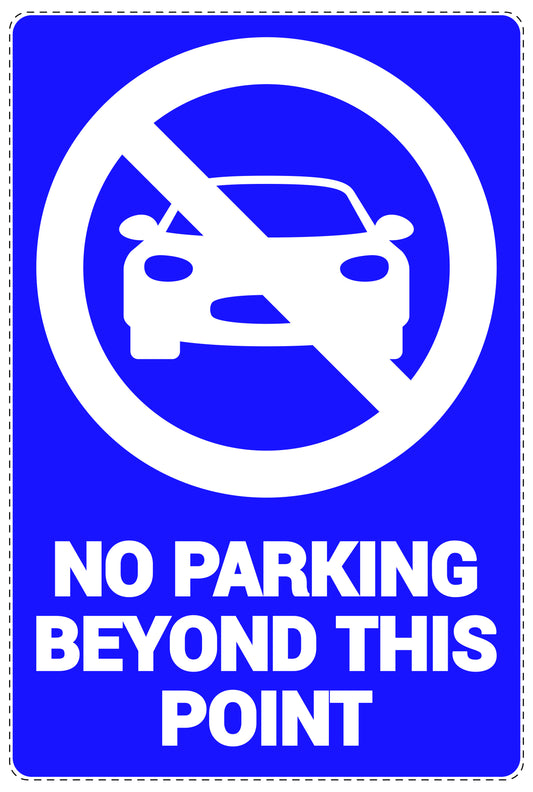 No parking Sticker "No parking beyond this point" LH-NPRK-2210-44