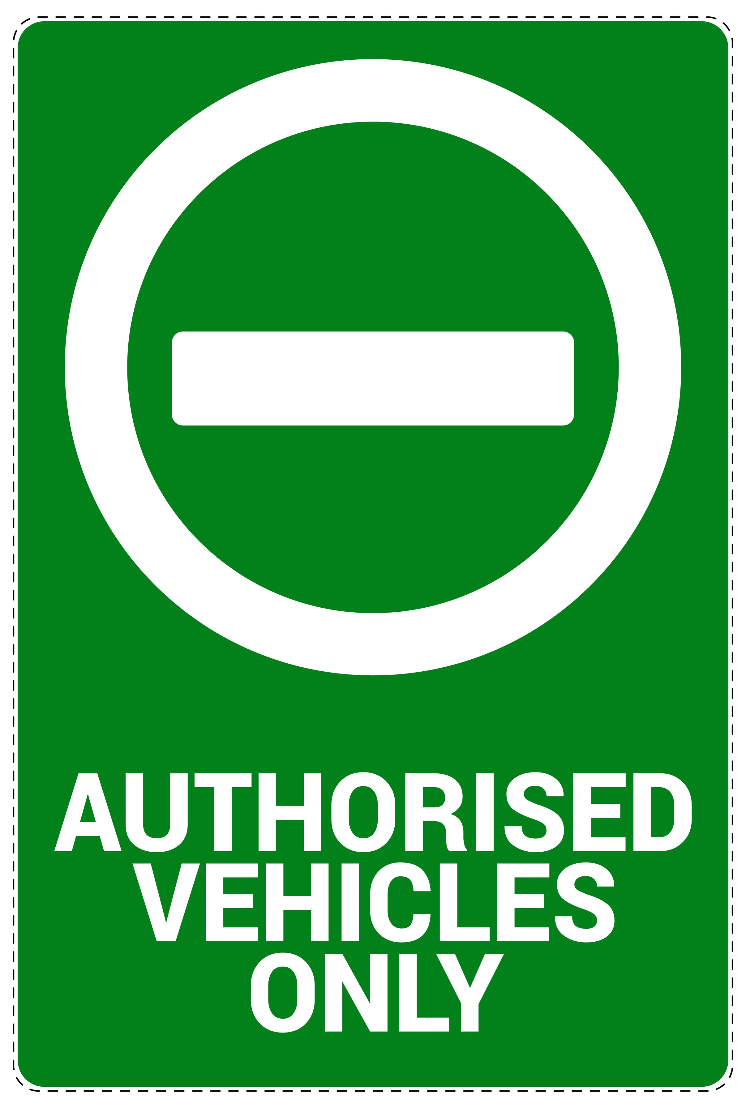 Vehicles Only Sticker No parking Sticker