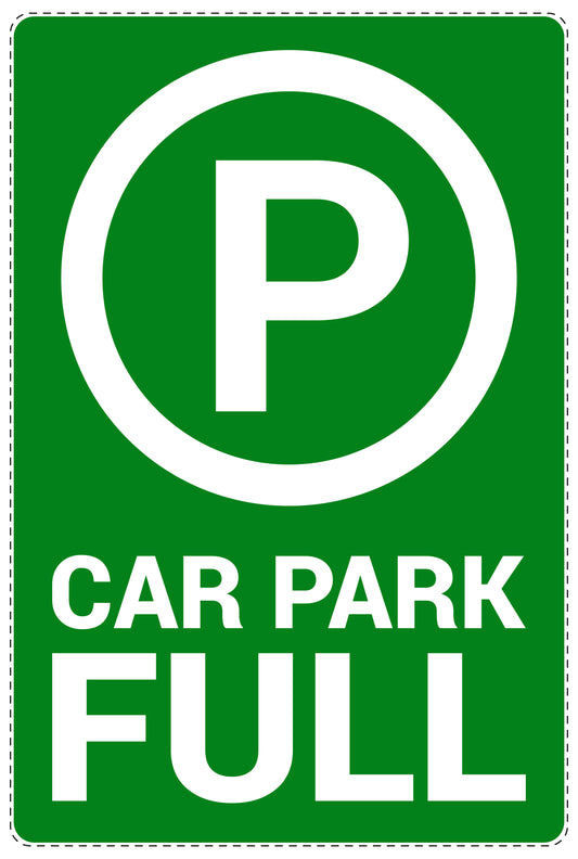 No parking Sticker "Car park full" LH-NPRK-2280-54