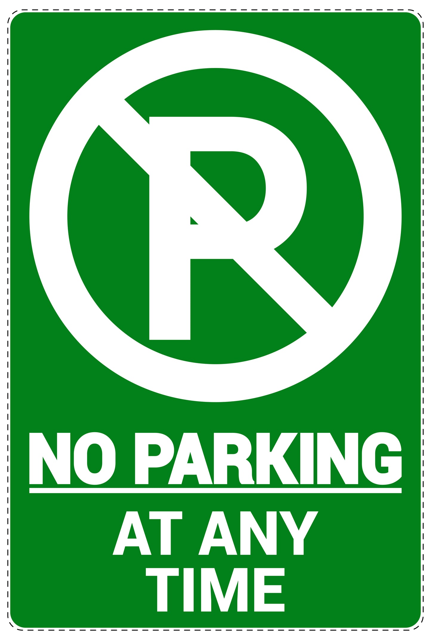 No parking Sticker "No parking at any time" LH-NPRK-2290-54