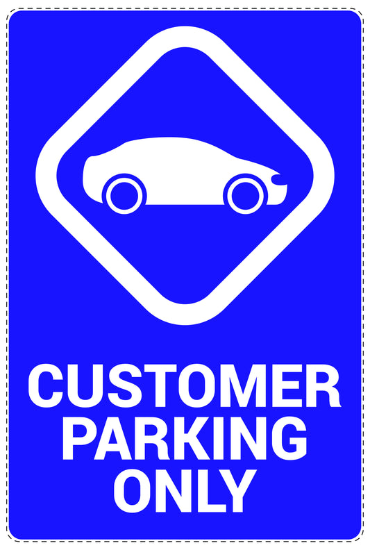 No parking Sticker "Customer parking only" LH-NPRK-2310-44