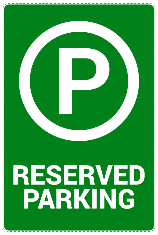 No parking Sticker "Reserved parking" LH-NPRK-2340-54