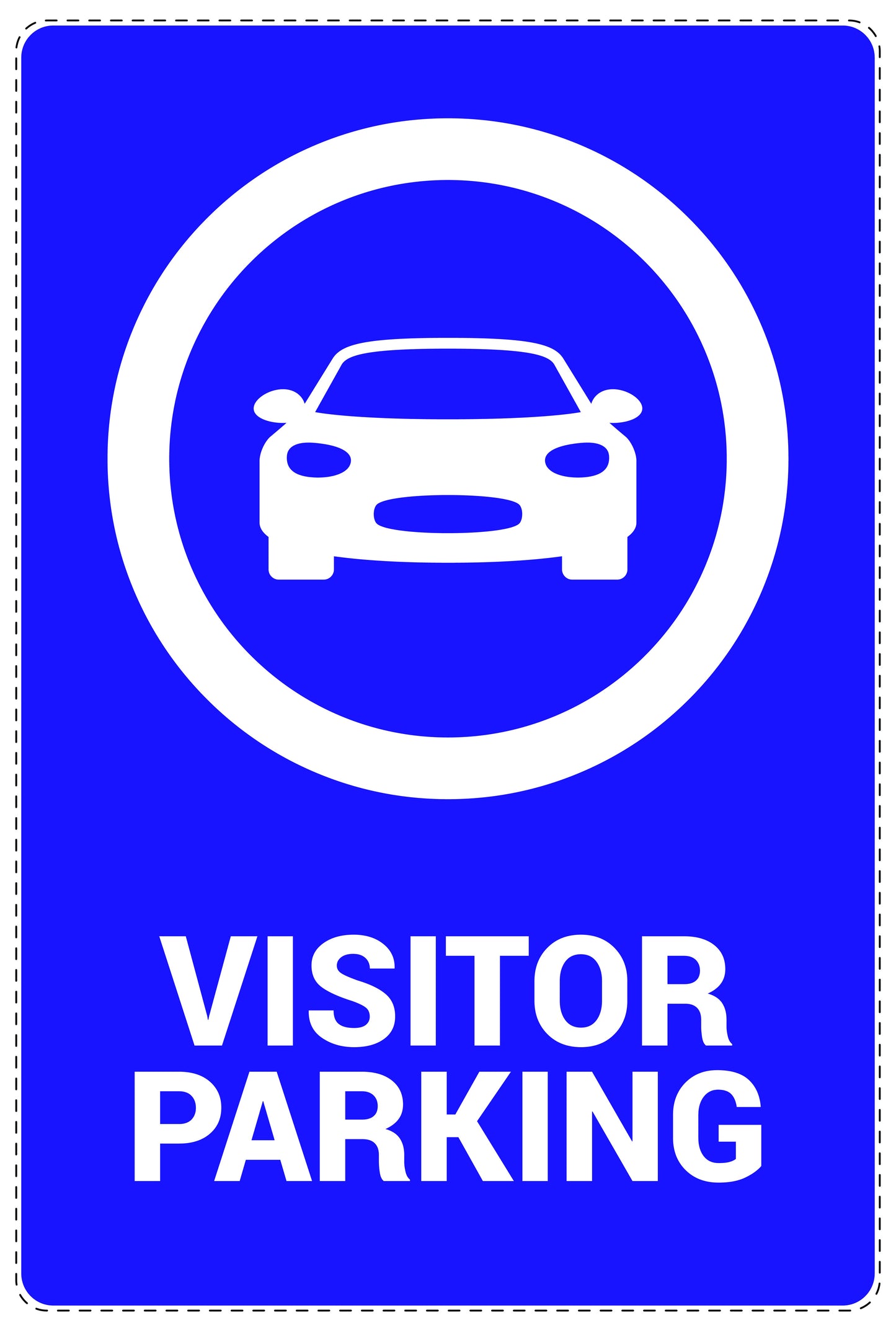 No parking Sticker "Visitor parking" LH-NPRK-2350-44
