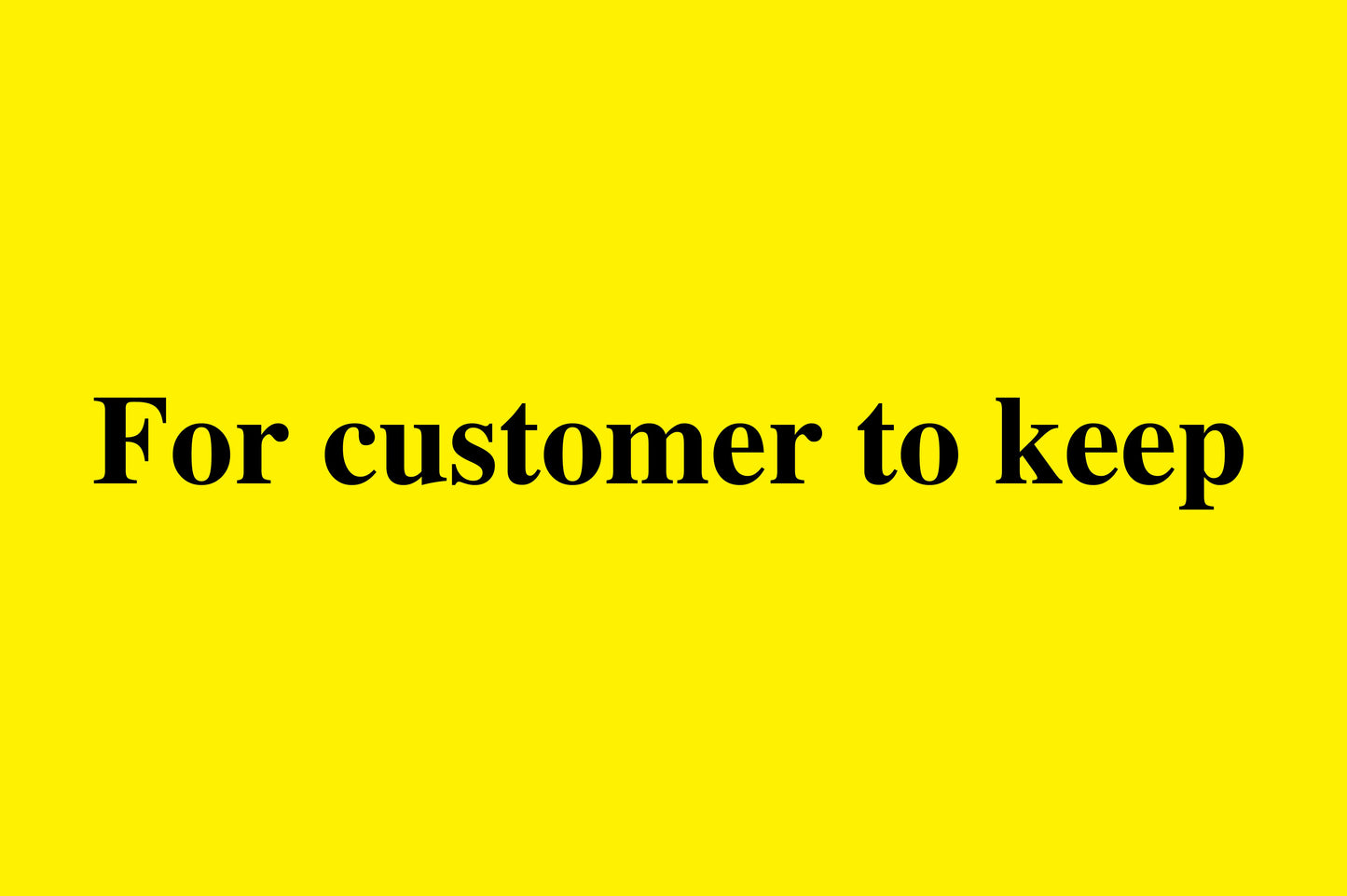 1000 stickers office organization "For customer to keep" made of Plastic LH-OFFICE1600-PE