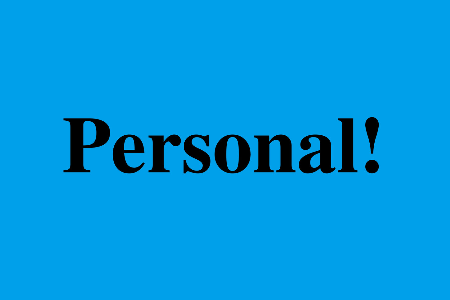 1000 stickers office organization "Personal!" made of Plastic LH-OFFICE1800-PE