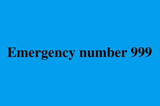 1000 stickers office organization "Emergency number 999" made of Plastic LH-OFFICE2100-PE