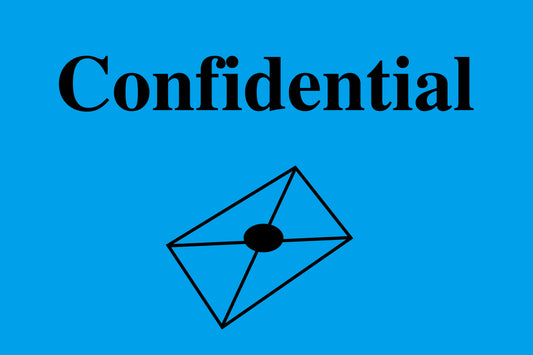 1000 stickers office organization "Confidential" made of Plastic LH-OFFICE3800-PE