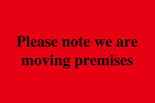 1000 stickers office organization "Please note we are moving premises" made of paper LH-OFFICE600-PA