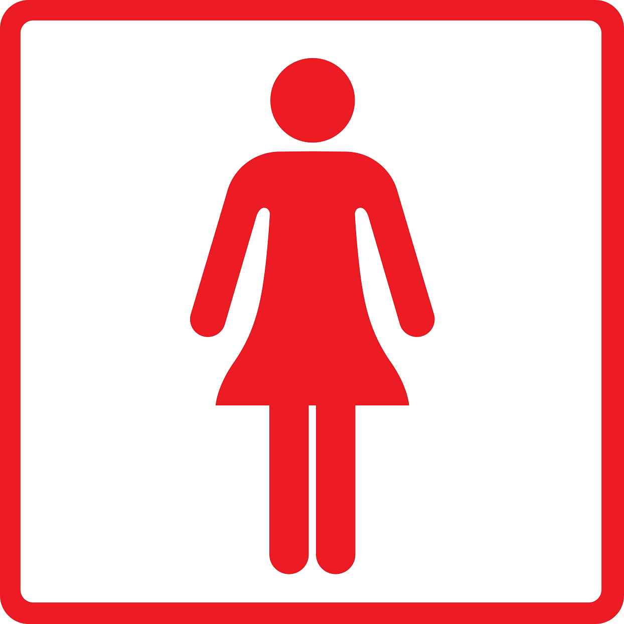 Building sticker pictograms "Ladies toilet" 5-30 cm LH-PIKTO1000-14