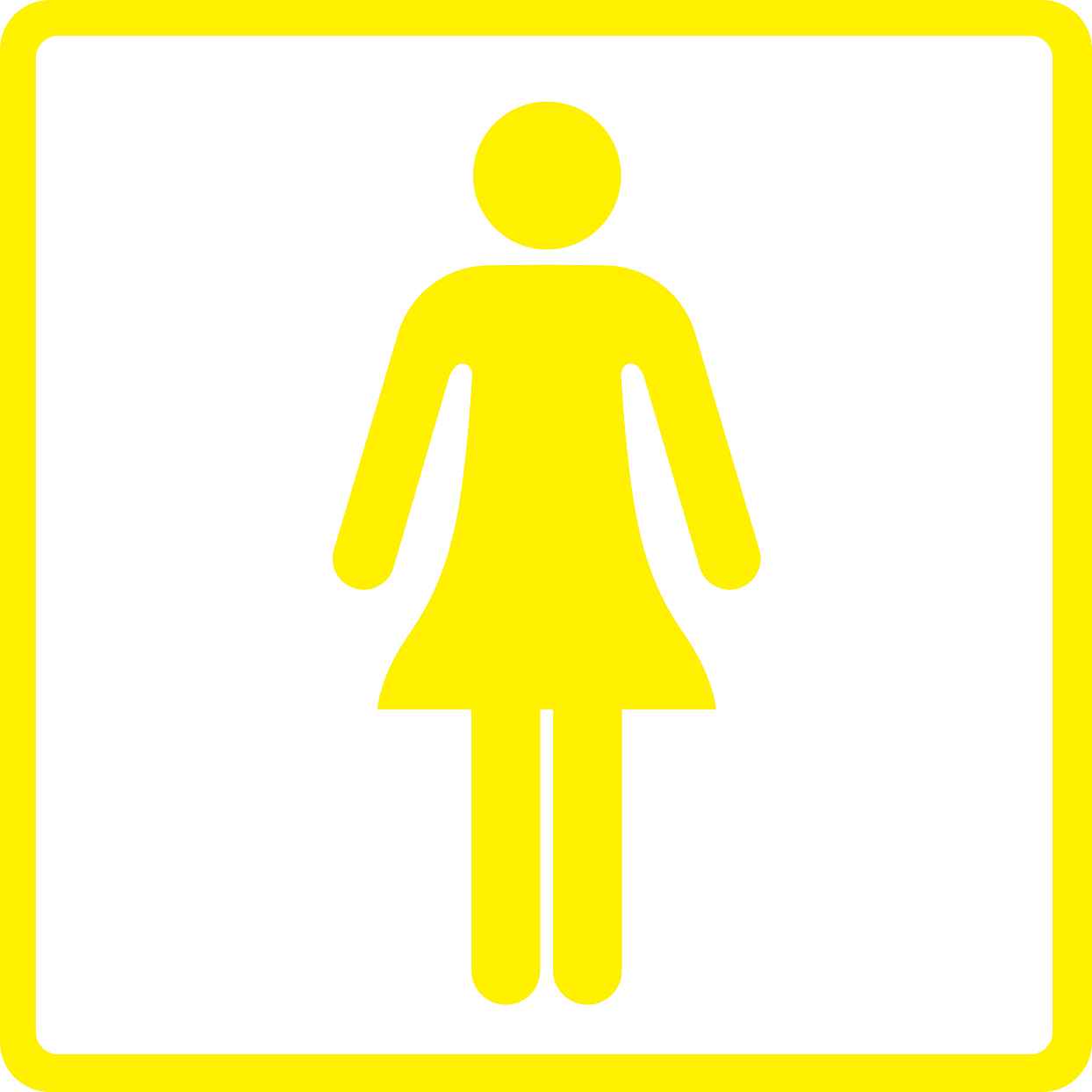Building sticker pictograms "Ladies toilet" 5-30 cm LH-PIKTO1000-3