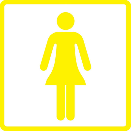 Building sticker pictograms "Ladies toilet" 5-30 cm LH-PIKTO1000-3