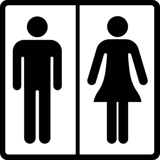 Building sticker pictograms "Unisex toilet" 5-30 cm LH-PIKTO1600-88