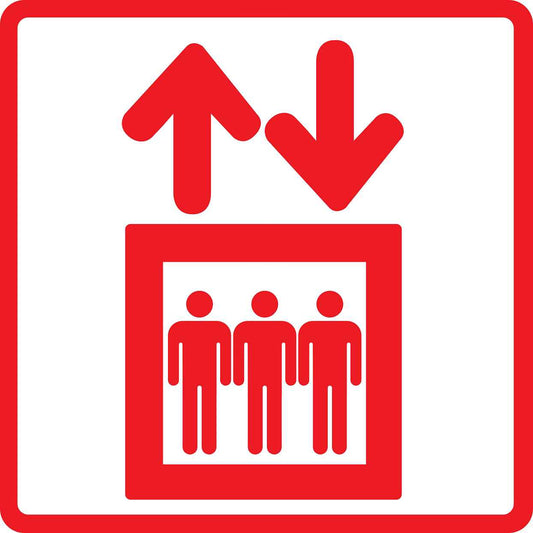 Building sticker pictograms "Elevator symbol" 5-30 cm LH-PIKTO1700-14