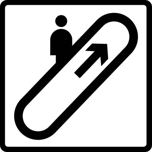 Building sticker pictograms "escalator Stairs up" 5-30 cm LH-PIKTO2000-88