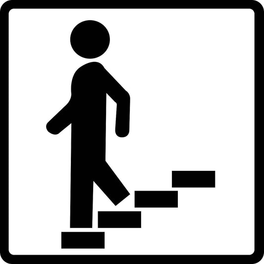 Building sticker pictograms "Walk down stairs" 5-30 cm LH-PIKTO2130-88