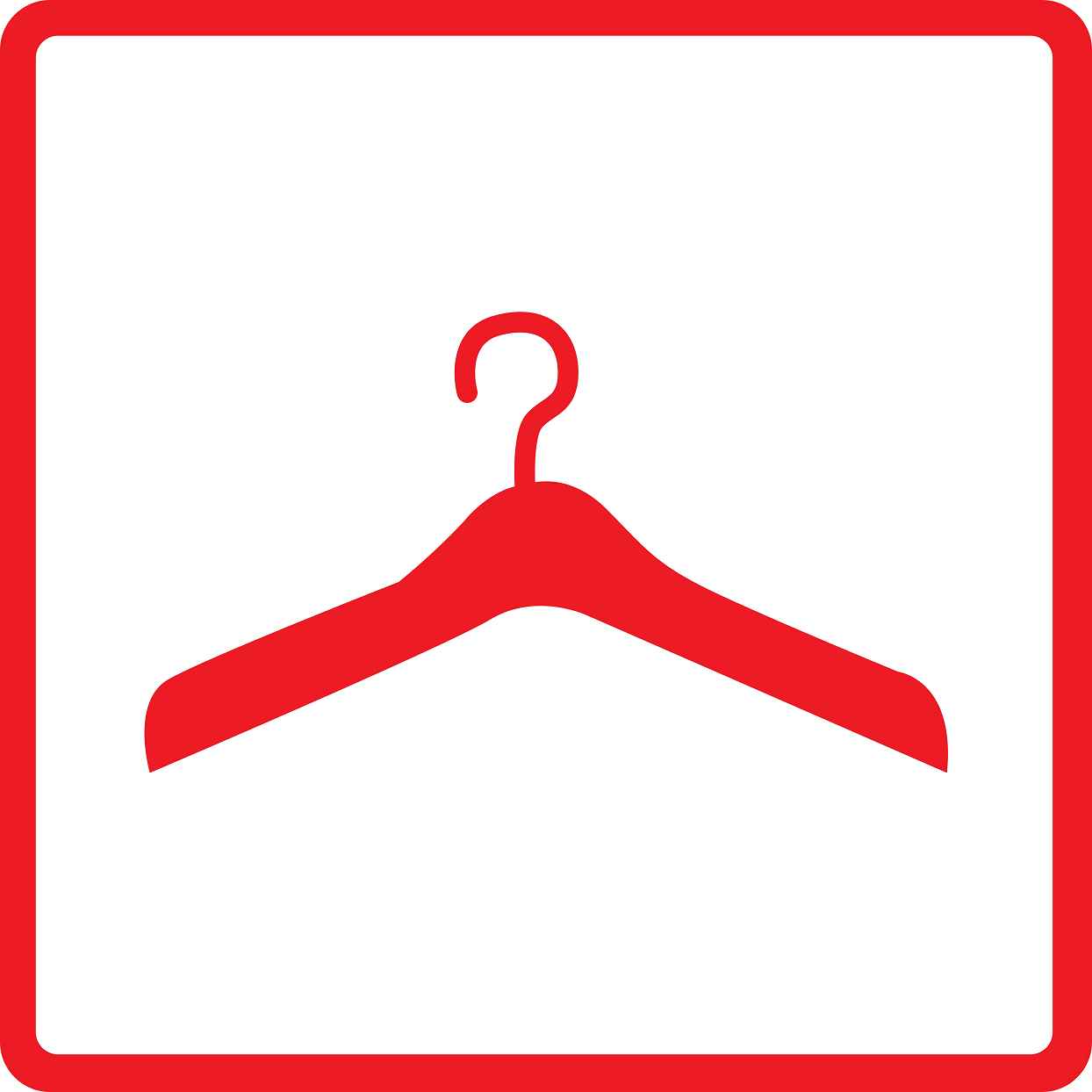 Building sticker pictograms "Hanger clothes" 5-30 cm LH-PIKTO3400-14