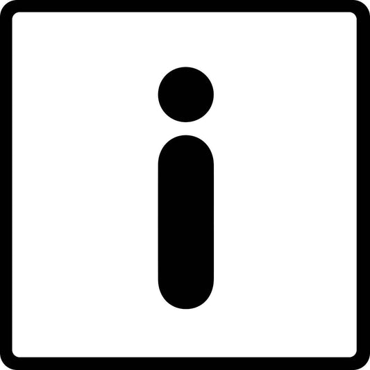 Building sticker pictograms "Information symbol" 5-30 cm LH-PIKTO4000-88
