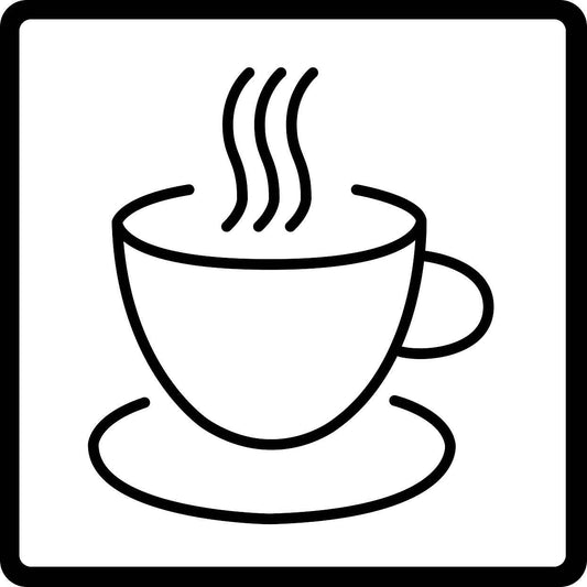 Building sticker pictograms "Hot cup" 5-30 cm LH-PIKTO4200-88