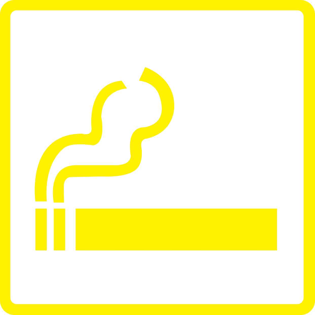 Building sticker pictograms "Smoking area" 5-30 cm LH-PIKTO4400-3