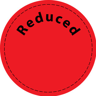 Promotional sticker Offer sticker special offer sticker " Reduced " 2-10 cm made of paper and plastic LH-PR-4050