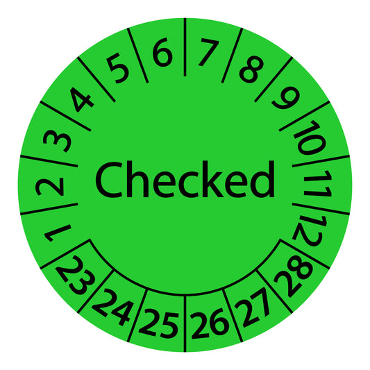 Multi-year test labels, tested, starting year: 2023 made of paper or plastic ES-PRG-6-2023