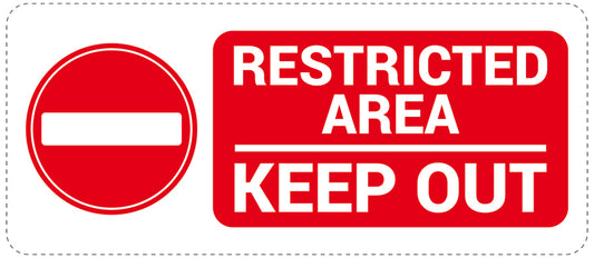 No entry - video surveillance "Restricted area keep out" 10-40 cm LH-RESTRICT-1160